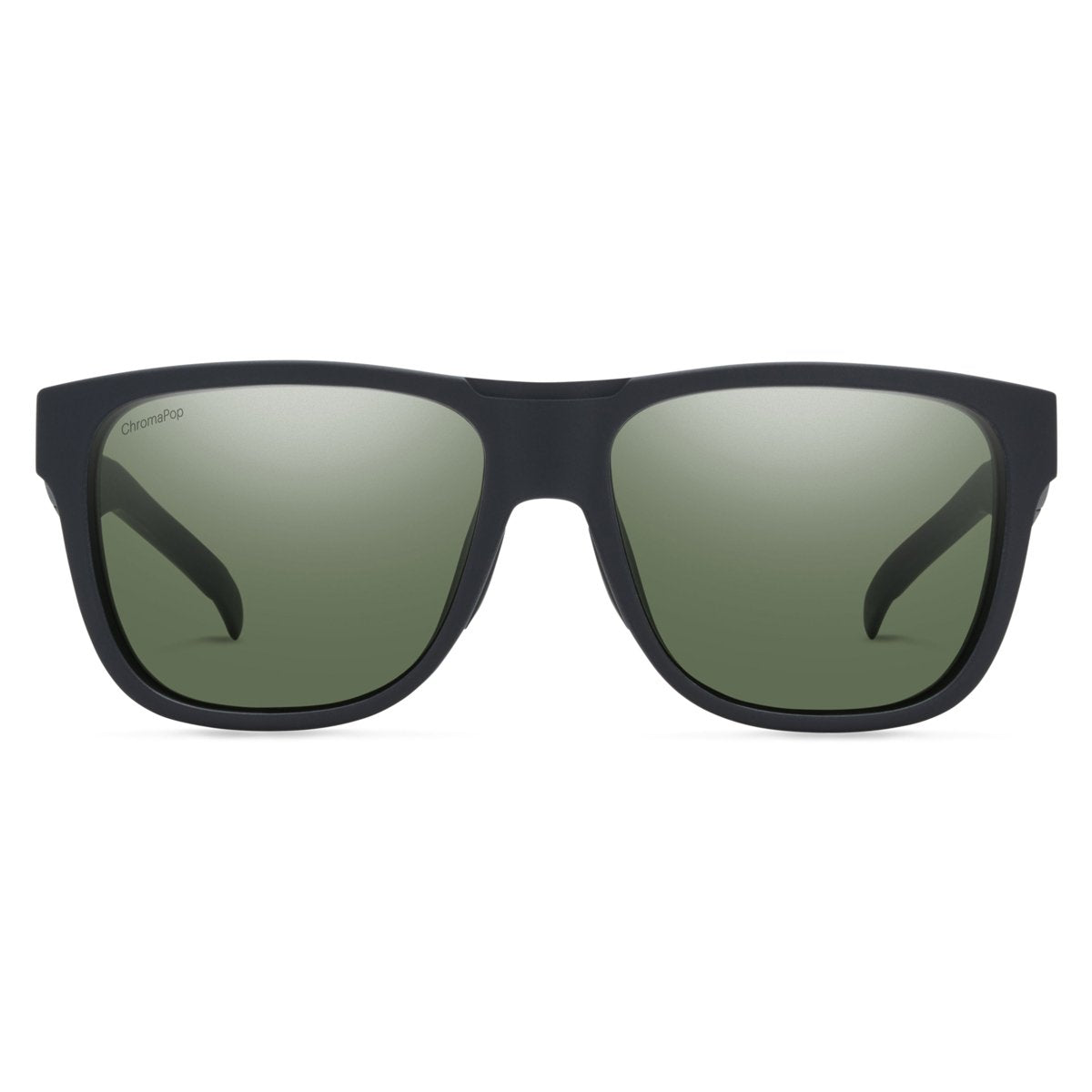 Smith Optics Lowdown Sunglasses Matte Black / ChromaPop Polarized Gray Green #color_Matte Black / ChromaPop Polarized Gray Green