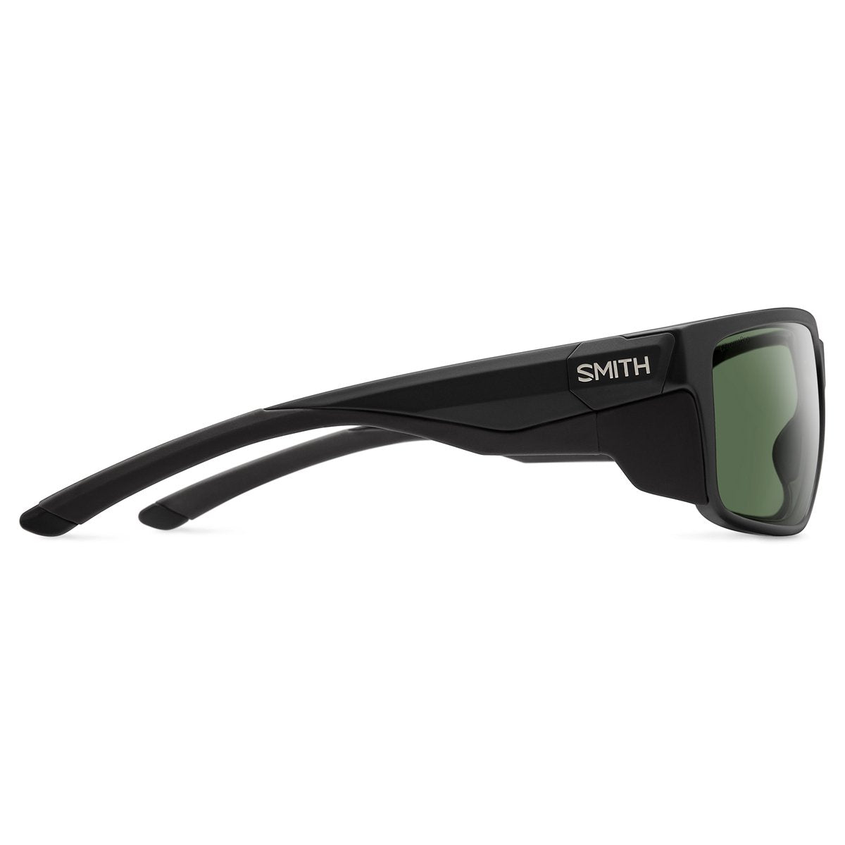 Smith Optics Freespool Mag Sunglasses Matte Black / ChromaPop Polarized Grey Green #color_Matte Black / ChromaPop Polarized Grey Green