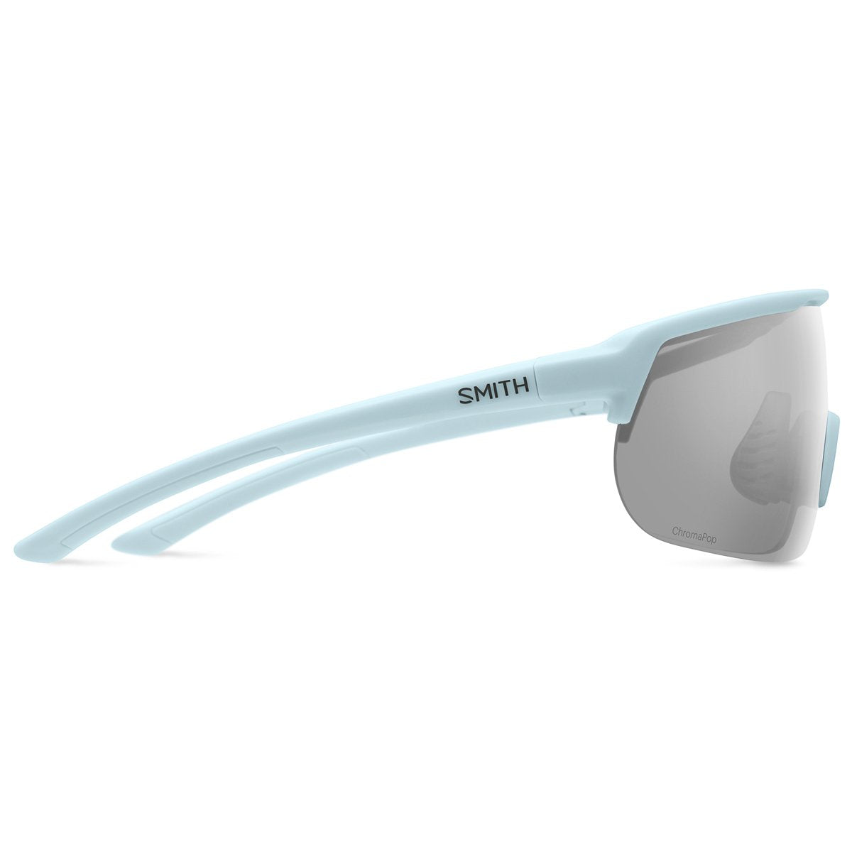 Smith Optics Trackstand Sports Sunglasses Matte Powder Blue / ChromaPop Platinum Mirror #color_Matte Powder Blue / ChromaPop Platinum Mirror