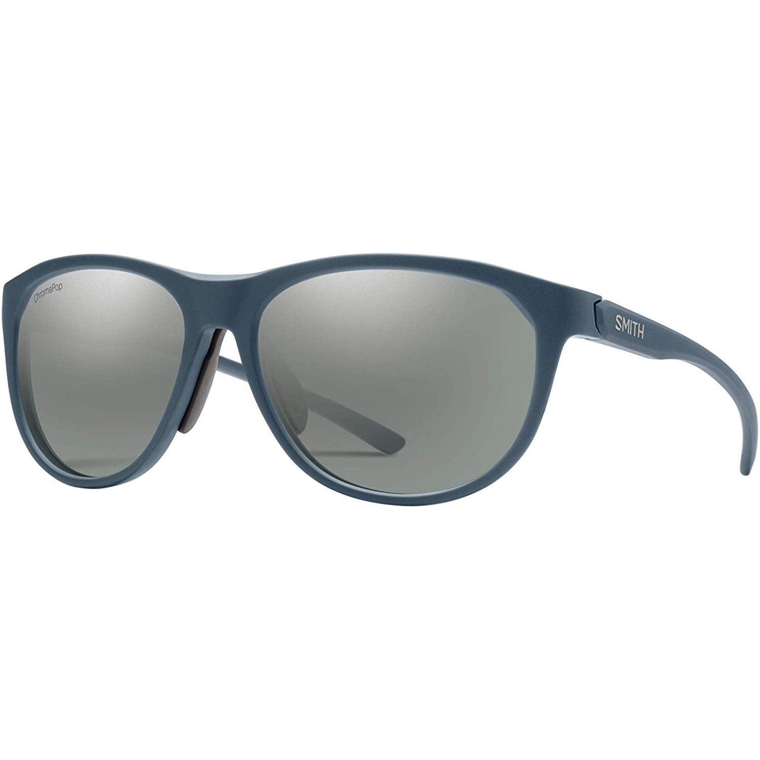 Smith Optics Uproar Sunglasses Matte Iron / ChromaPop Platinum #color_Matte Iron / ChromaPop Platinum