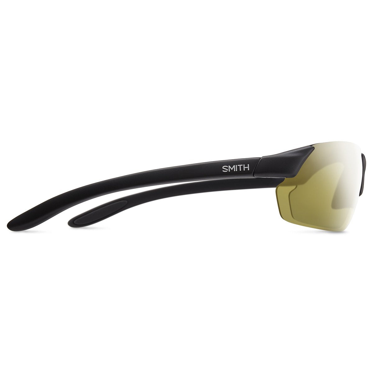 Smith Optics Parallel Max Sports Sunglasses Matte Black / Gold Mirror Carbonic Polarized #color_Matte Black / Gold Mirror Carbonic Polarized